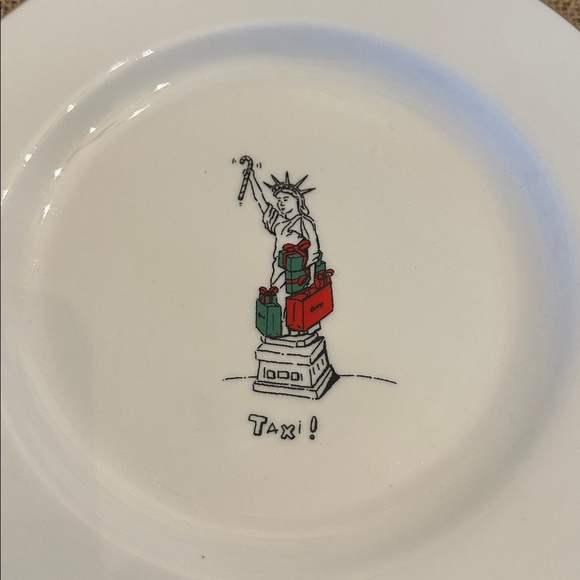 Merry Masterpieces Porcelain Christmas Dessert Plates by Dayton Hudson - Picture 3 of 9